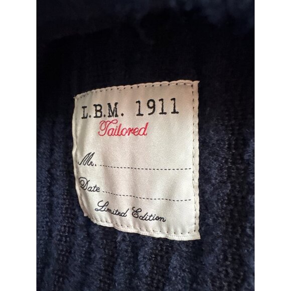 L.B.M. 1911 Mens Navy Knit cardigan Blazer Jacket size Italy Wool Blend size 54R - Picture 5 of 7